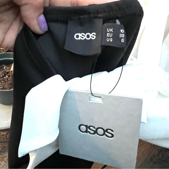 NWT ASOS Halter Color block Dress - Picture 4 of 5